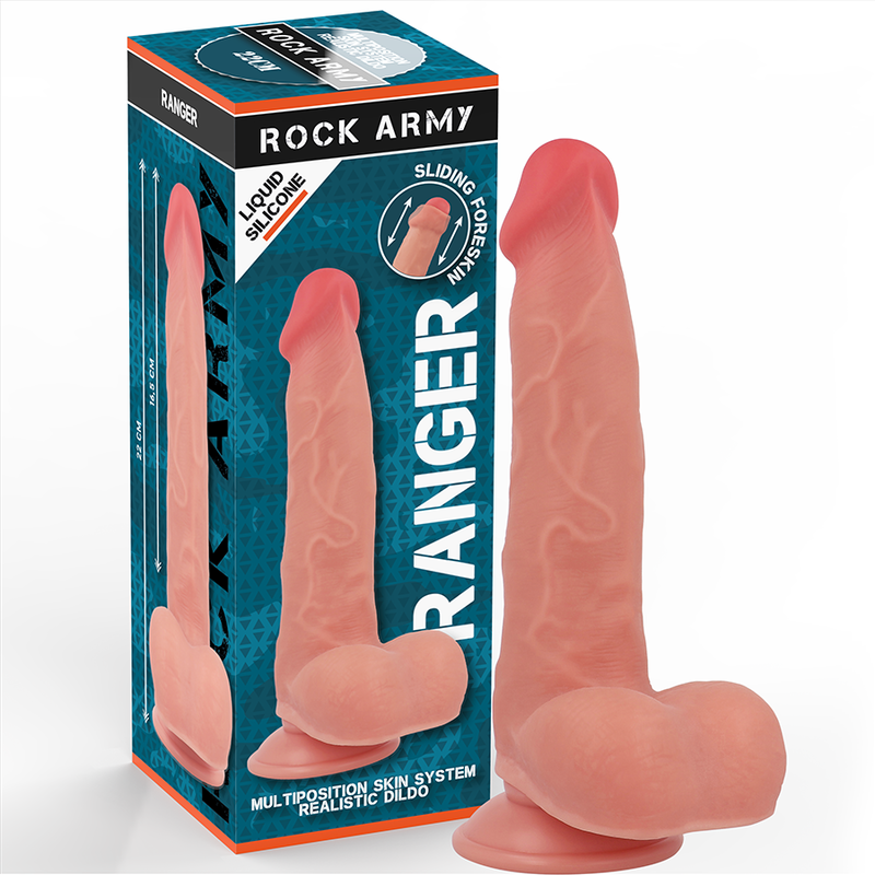 Realistic Dildo Rock Army Ranger Dual Density