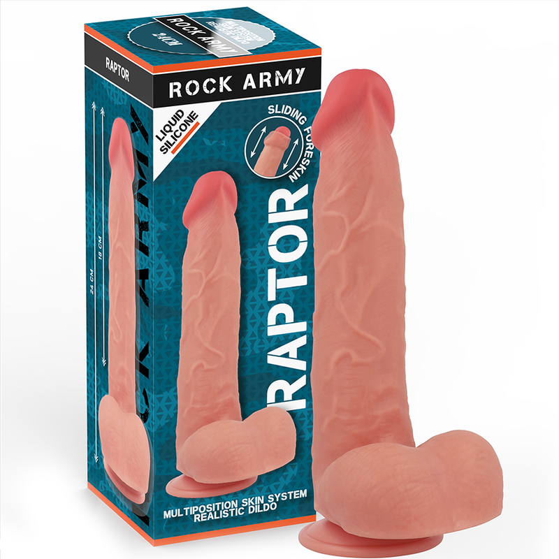 Dildo Rock Army Raptor Realistic Dual Density