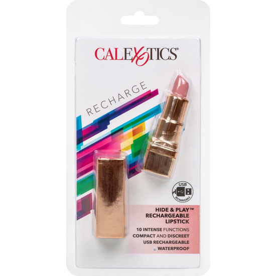 Hide &amp; play refillable lipstick bullet - pink