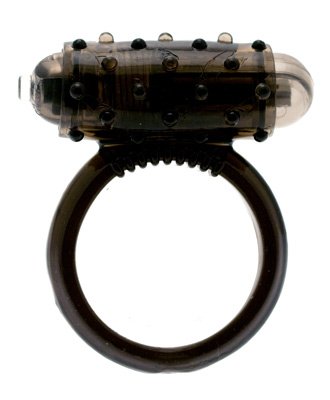BLACK penis ring vibrating stimulator
