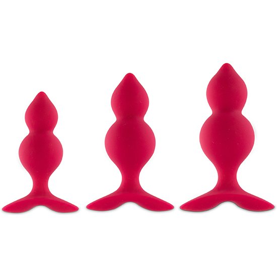 Feelztoys - bibi twin set de 3 plugs anales - rosa