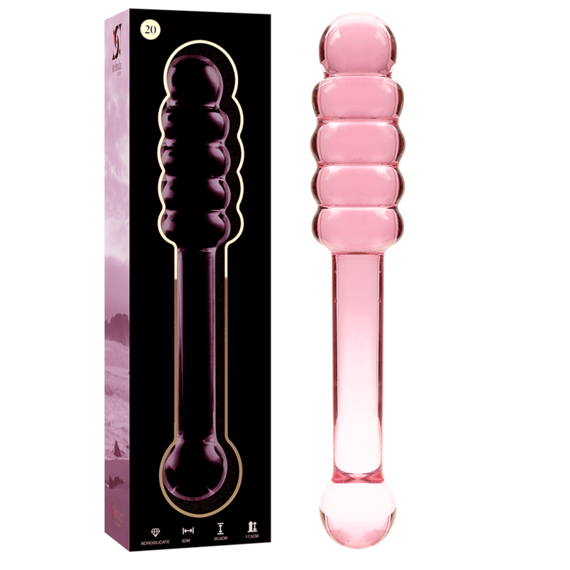 Pink Nebula 20 Glass Dildo