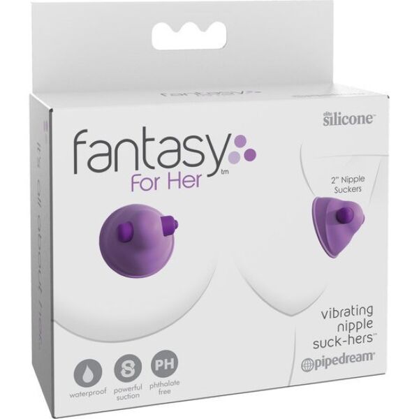 Fantasy For Her Vibrating Nipple Suck-Hers nipple toy, with its silicone cup