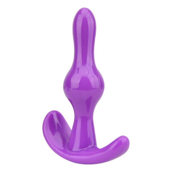 Loving Joy Butt Plug Purple in purple, with its loop-shaped base