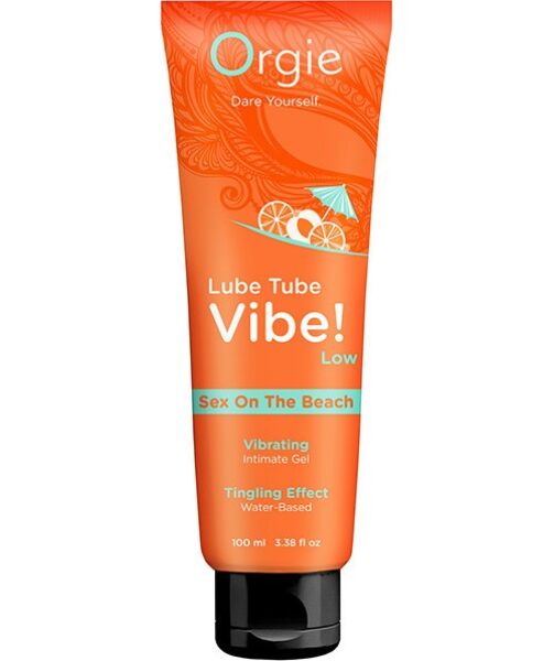 100 ml tube of Orgie Lube Tube Vibe Sex On The Beach lubricant