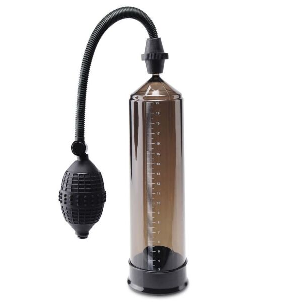 Pipedream Pump Worx Euro Pump penis pump with its smoked tube cylinder