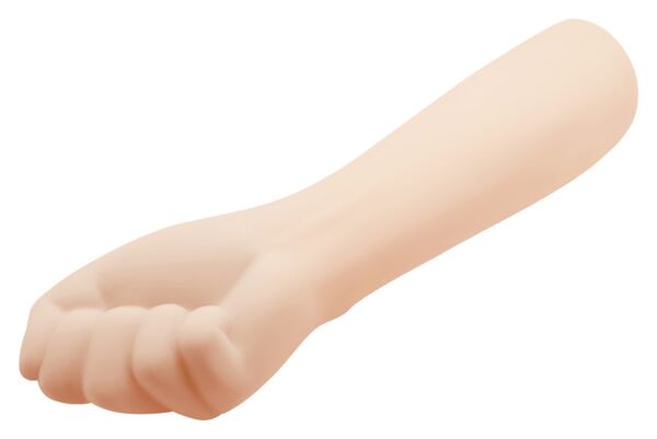 Party Up Tony fisting dildo shaped like a realistic arm and fist, in beige