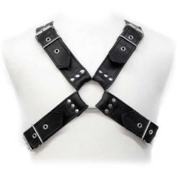 Leather Body BDSM strap harness for men
