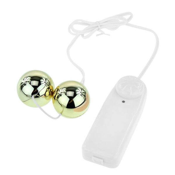 Baile Golden Chinese Balls vibrating Kegel balls with their wired remote