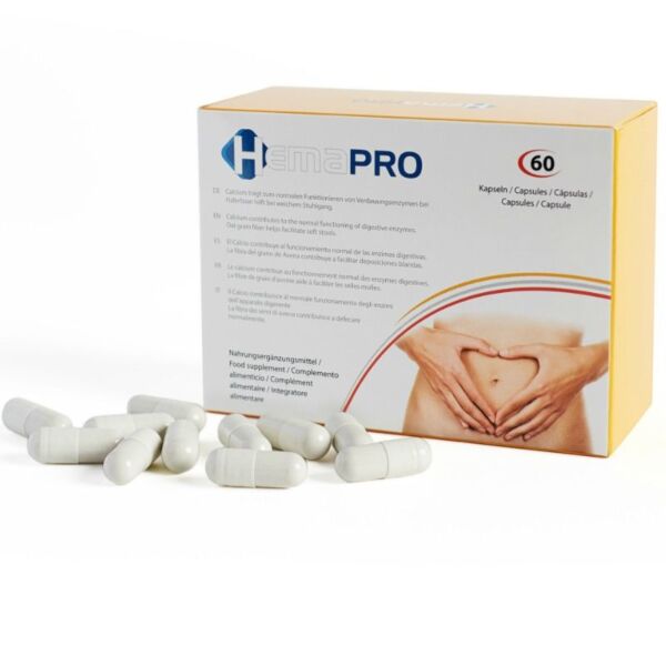 Box of Hemapro Pills food supplement by 500Cosmetics