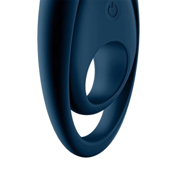 Satisfyer Glorious Duo vibrating cock ring in dark blue