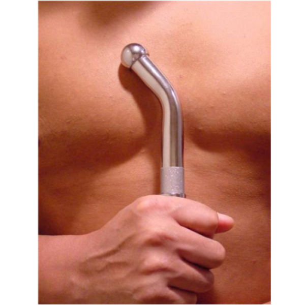 Metal Hard G-Spot intimate douche, 20.1 cm, made of metal, for vaginal cleansing