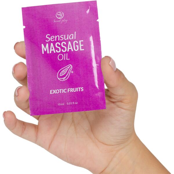 Secret Play Exotic Fruits massage oil, 10 ml single dose