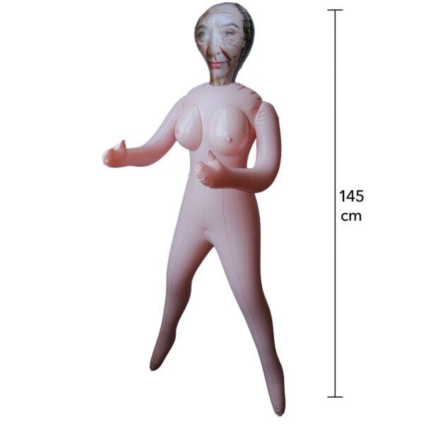 Hidden Desire Horny Granny inflatable doll with a mature look