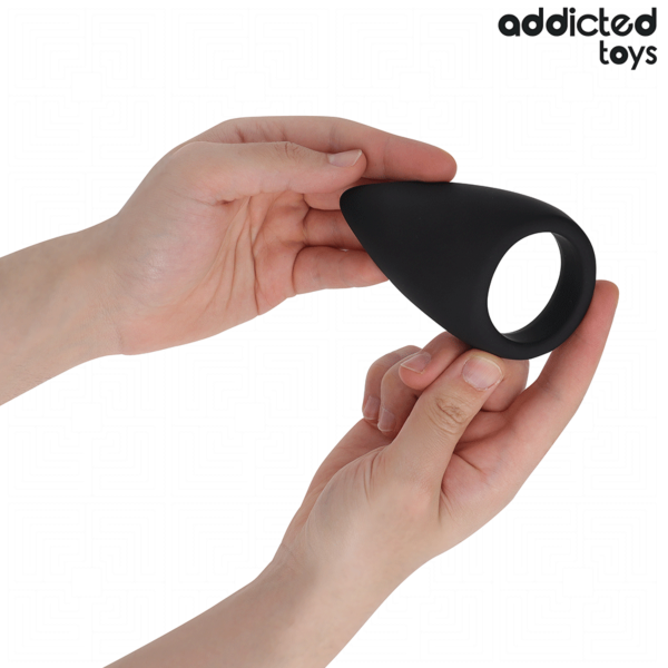 Addicted Toys teardrop cock ring, no vibration