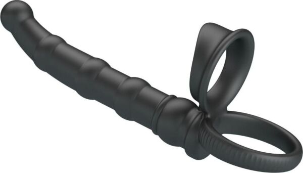 Pretty Love BI-210375 vibrating cock ring with its silicone butt plug