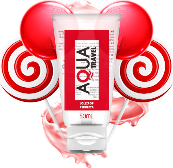 Aqua Travel flavoured water-based lubricant in a travel size