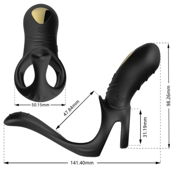 Armony Joy Jumper vibrating cock ring with its two stretchy rings