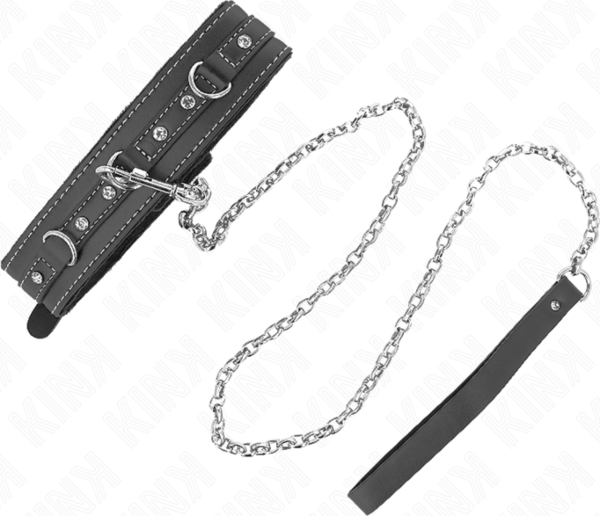 Kink PVC collar and lead 105 cm