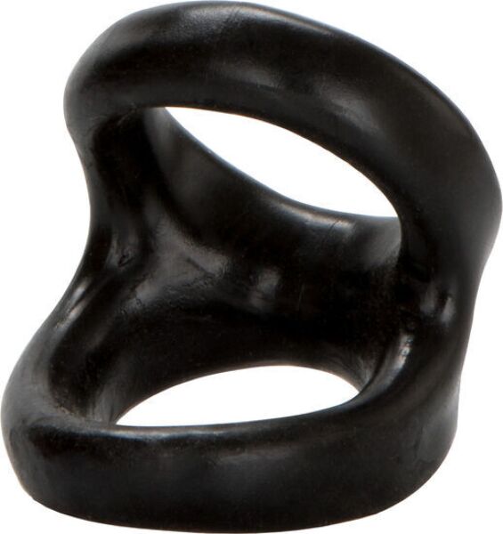Colt Snug Tugger double cock ring with an opening for the penis and integrated scrotal support