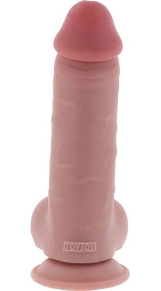 Get Real Deluxe Extra Thick realistic dildo, with balls and a suction cup base