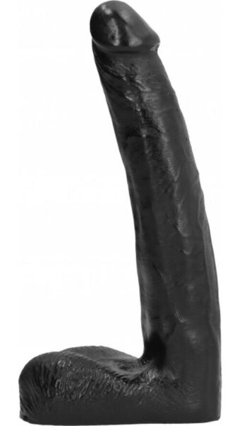 All Black AB04 Luis realistic dildo with a textured surface
