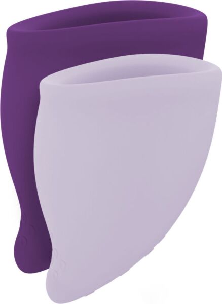 Fun Factory Fun Cup Explore Kit menstrual cups, sizes A and B
