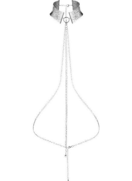 Bijoux Indiscrets Désir Métallique metallic mesh collar with its chain belt