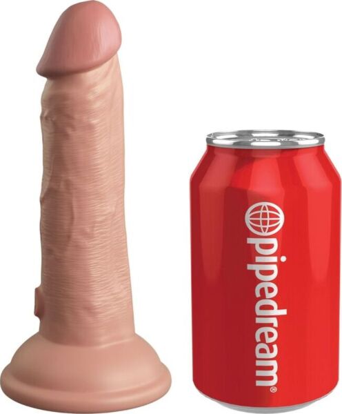 Realistic King Cock Elite 15.2 cm vibrating dildo with suction cup base