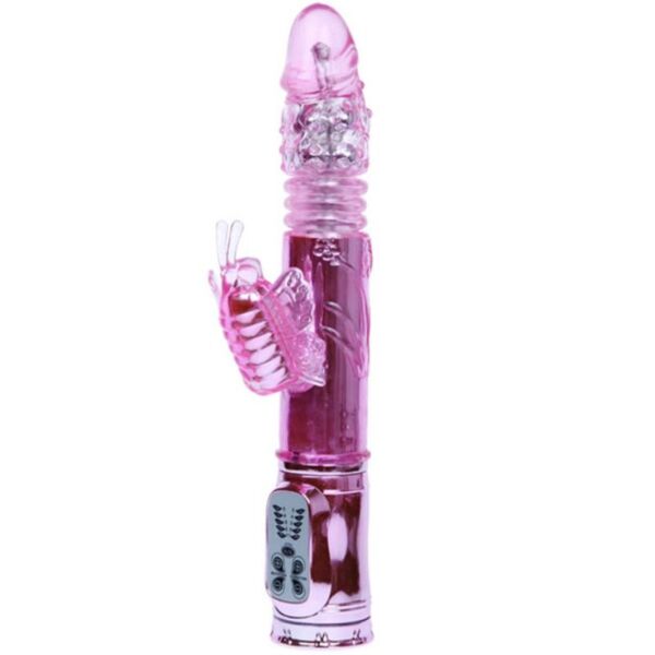 Rabbit vibrator Baile Rabbit Throbbing Butterfly, with its clitoral arm