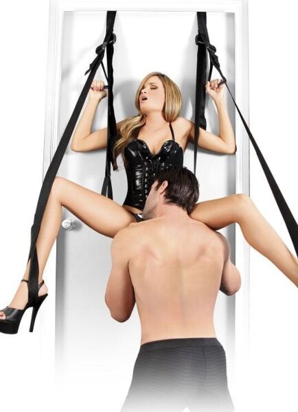 Pipedream Fetish Fantasy Deluxe door sex swing, with padded seat and straps