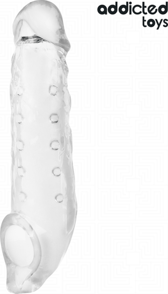 Addicted Toys M 27 cm penis sleeve, clear
