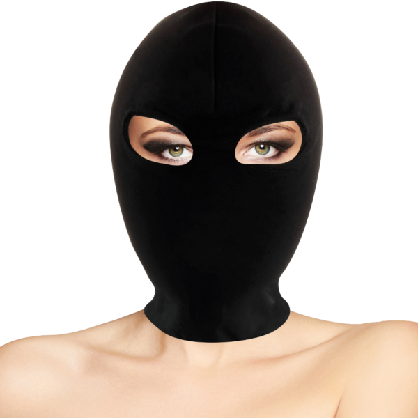 Darkness Submission BDSM hood with an eye opening, worn on the head