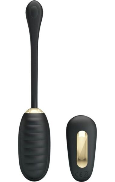 Black Pretty Love Doreen vibrating egg with its remote control