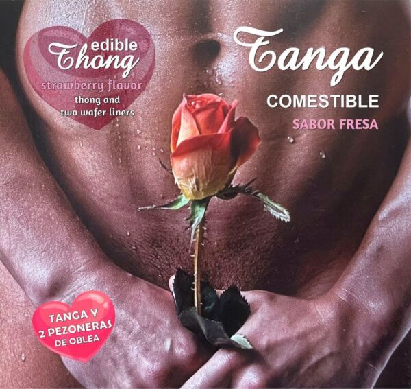 Hotflowers wafer thong and 2 nipple pads for him