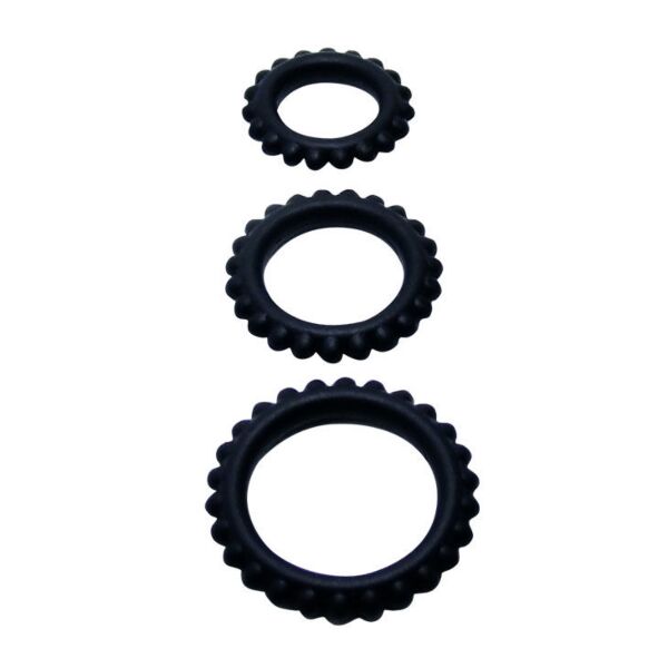 Baile for Him Titan set of 3 cock rings, in three sizes
