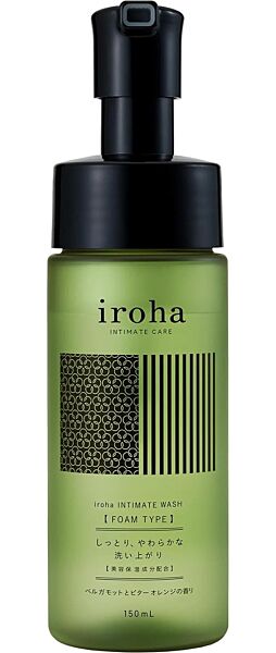 Iroha Intimate Care Wash foaming intimate wash, 150 ml pump bottle