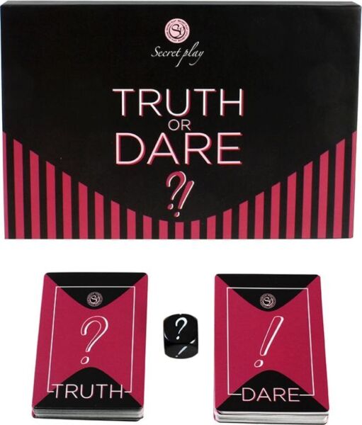 Secret Play Truth or Dare FR/PT card game with its die
