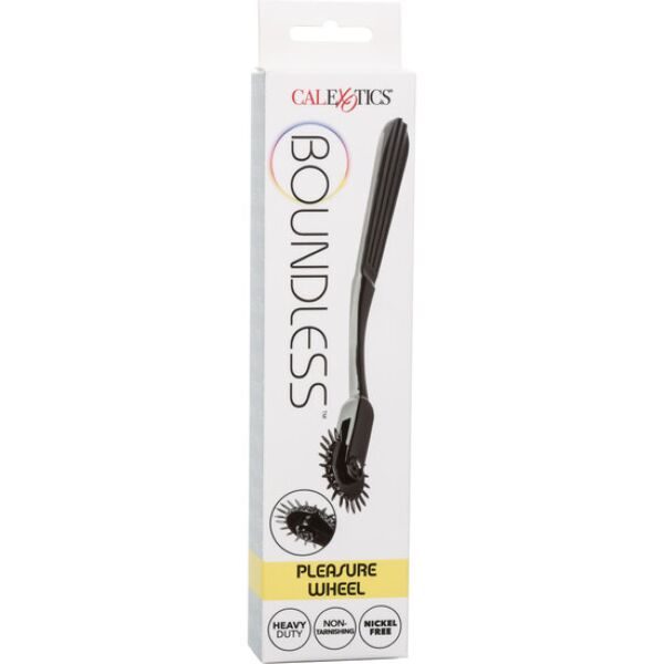 Black CalExotics Boundless Pleasure Wheel, a Wartenberg wheel with its 22-point wheel