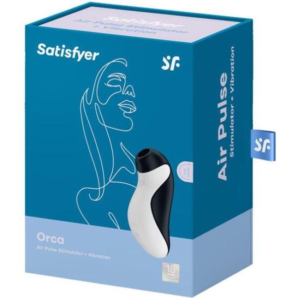 Satisfyer Orca clitoral suction toy shaped like an orca
