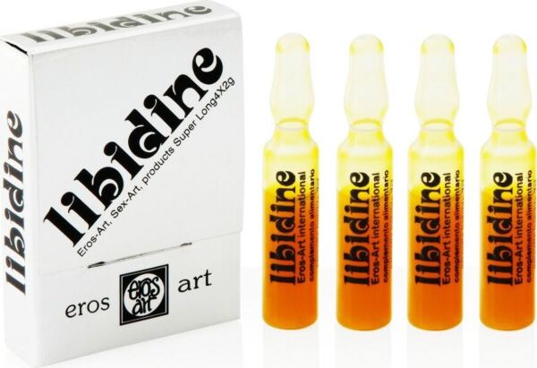 Box of EROS Libidine food supplement ampoules