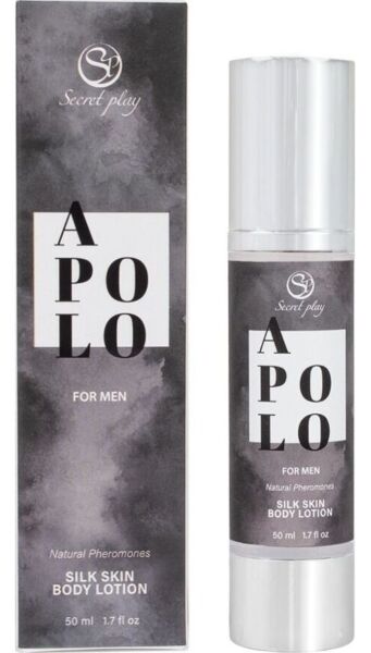 Secret Play Silk Skin body lotion for men in its 50 ml airless bottle