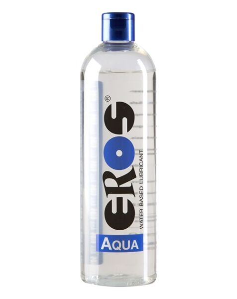 Bottle of Eros Aqua water-based lubricant