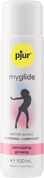 Bottle of Pjur Myglide water-based lubricant