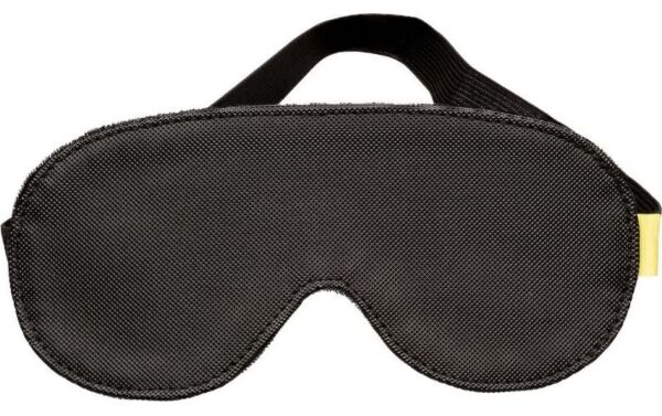 Black CalExotics Boundless Blackout blindfold in vegan leather