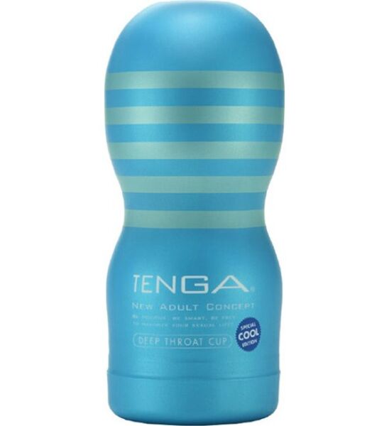 Tenga Deep Throat Cool masturbator with an hourglass shape