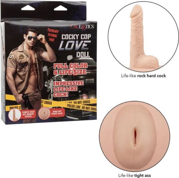 CalExotics Cocky Cop Love Doll, a full-body inflatable sex doll