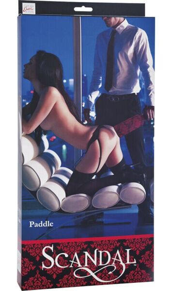 CalExotics Scandal Paddle in red and black fabric