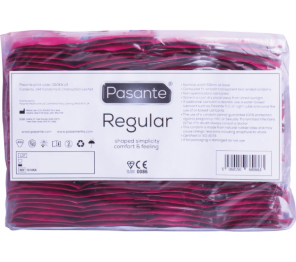Box of 144 Pasante Regular condoms