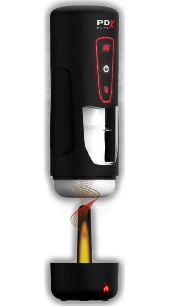 PDX Elite Milk Me Hotter automatic masturbator with its sleeve